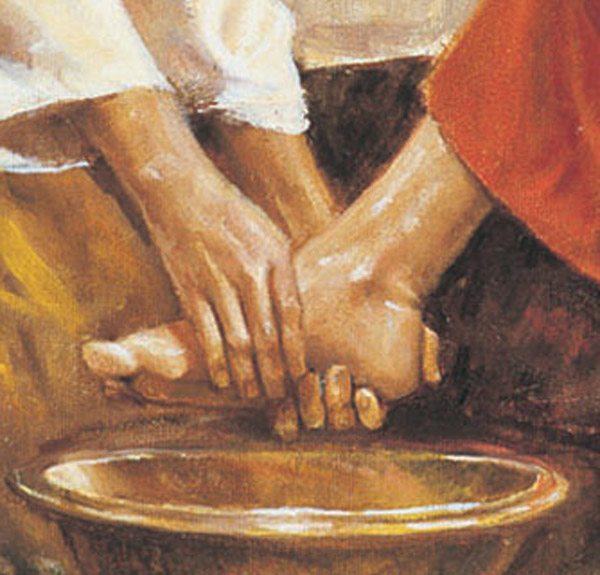 Jesus washing feet